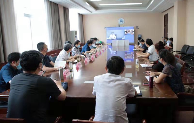 太阳成集团tyc9728组织收看全省教育系统疫情防控暨开学准备工作视频会议